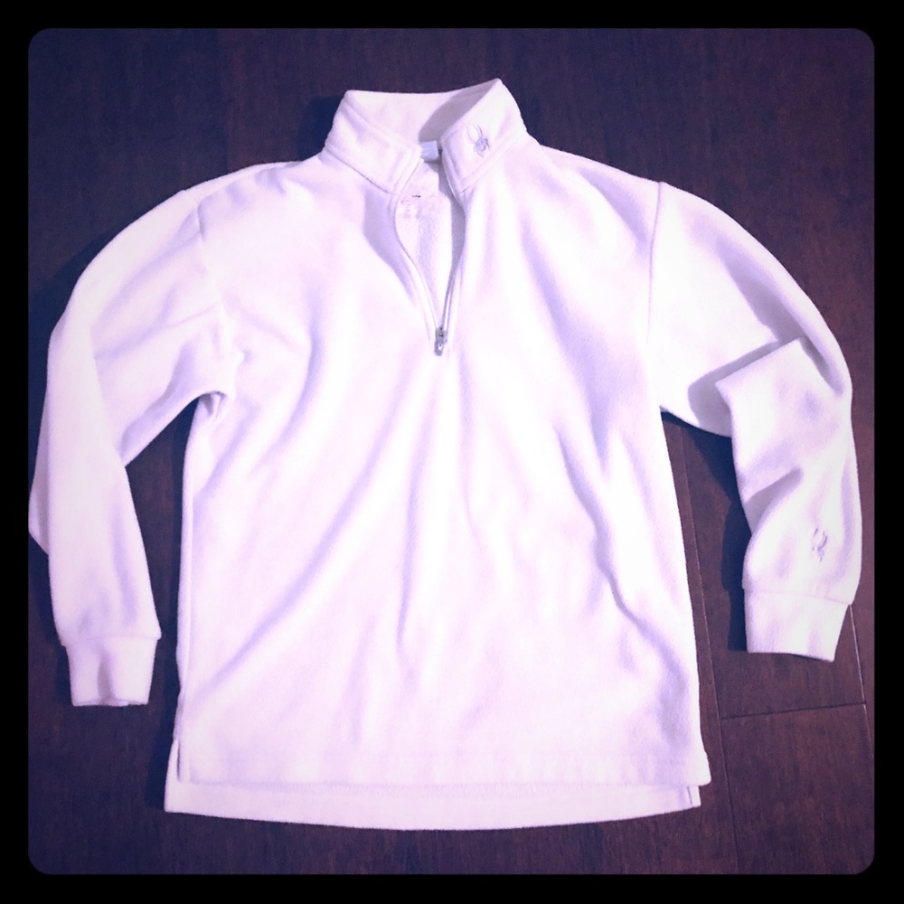 Spyder fleece - white Girls medium